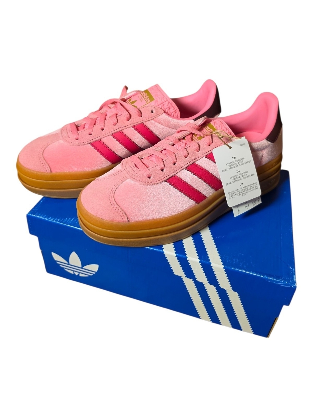 Adidas Gazelle Bold J Women's Size 6 Shoes Pink Gum Lot Shoes